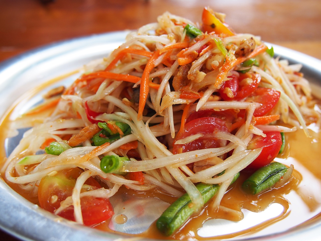 ส้มตำ ราชาผมไม้ มะละกอ
